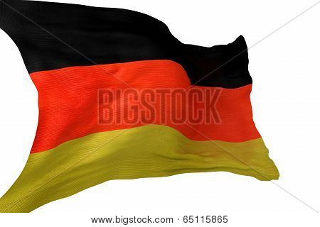 German National Flag Isolated