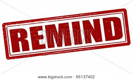 Stamp with word reminder inside vector illustration