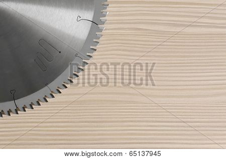 Circular Saw And The Wood
