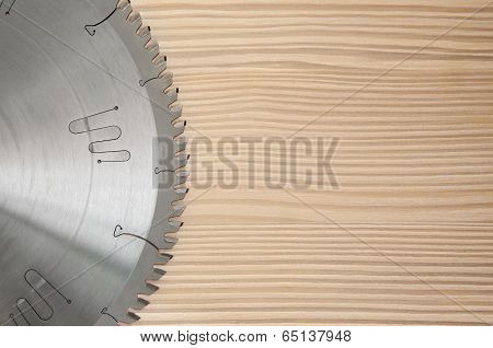 Circular Saw And The Wood
