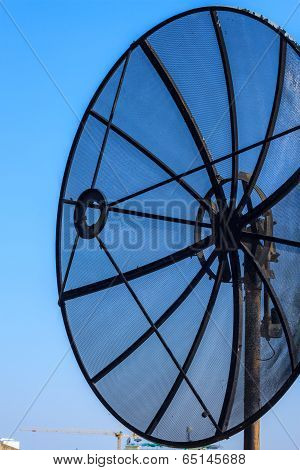 Big Black Satellite Dish