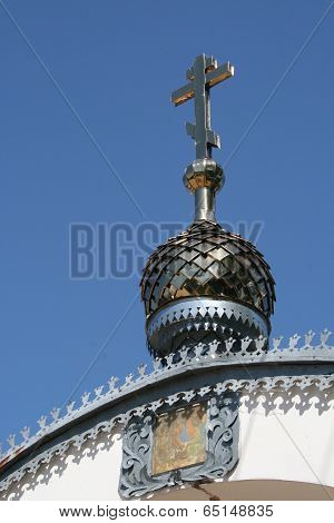 The cross on the Orthodox Church