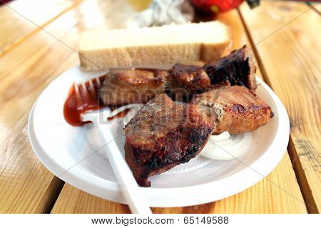 tasty, juicy shashlik