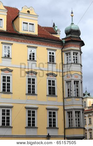 Yellow Building In Prague