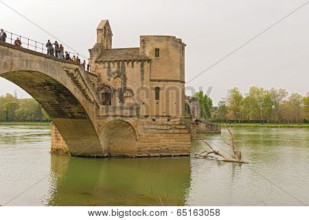 St. Benezet Bridge In Avignon, France