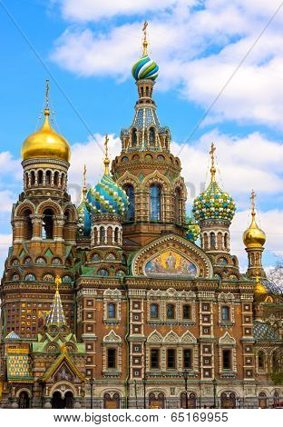 Spas-na-krovi cathedral. St.Petersburg, Russia