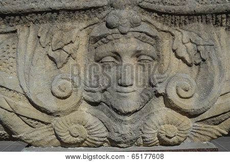 KIEV, UKRAINE -APR 6, 2014: Park decoration sculpture.Recreatio nal area of Kiev. .April 6, 2014 Kiev, Ukraine 