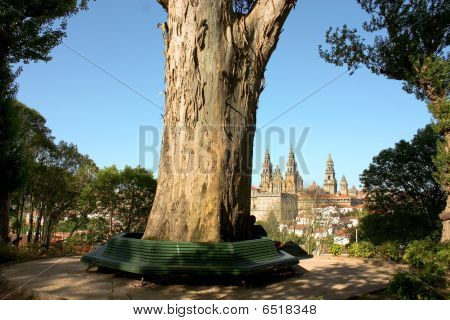 Panoramatické Santiago de Compostela