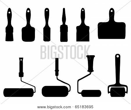 rollers and brushes