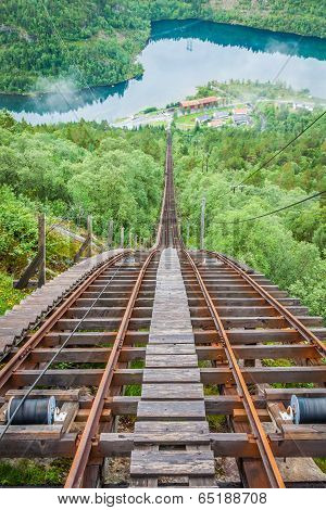 Old Abandoned Train On The Way To Trolltunga, Norway