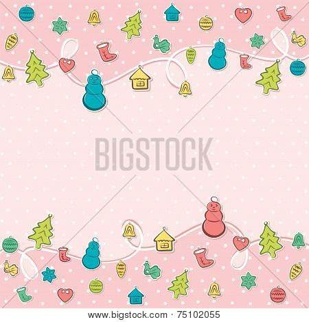 creative merry christmas background design vector