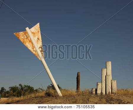 Giant Arrow Stuck in Ground