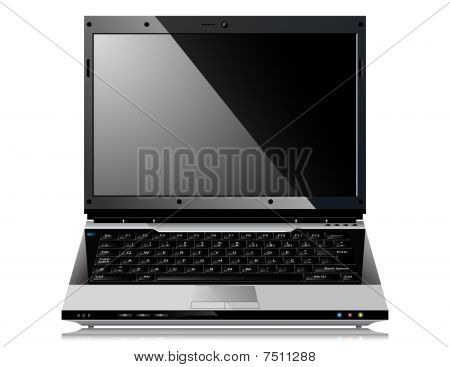 Glanzende Vector Laptop
