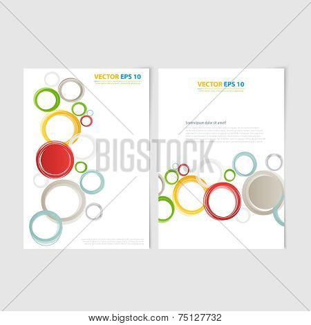 Flyer template back and front design.