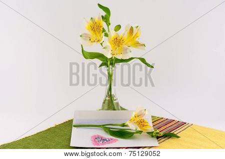 Letter And Flowers