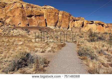 Ruins Trail Chaco Canyon, NM