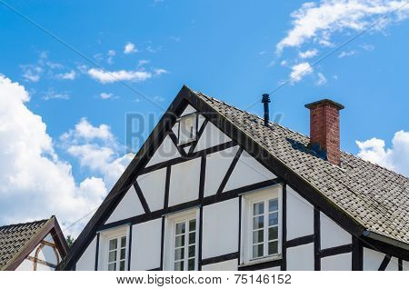 Close-up Of Half-timbered House Gable