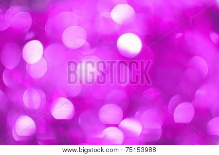 Christmas Bokeh Background: Vibrant Violet 2. Stock Image.
