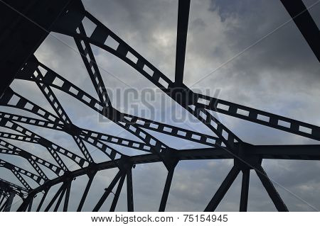 Silhouette Of A Bridge