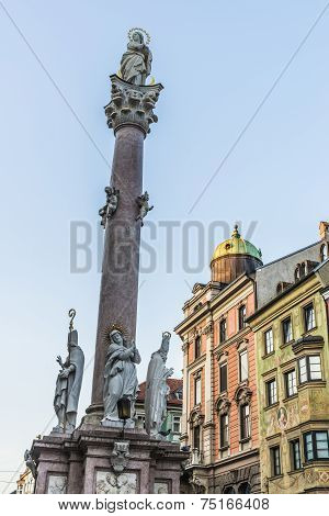 Saint Anne Column In Innsbruck, Austria.