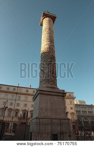 Piazza Colonna In Rome