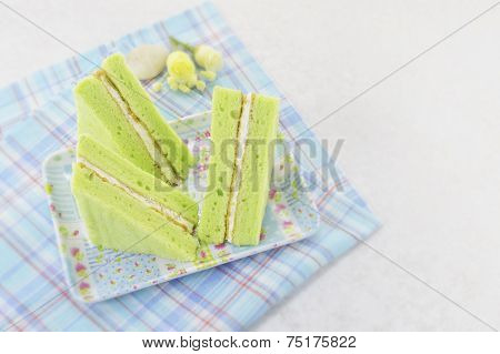 Green Chiffon Cake