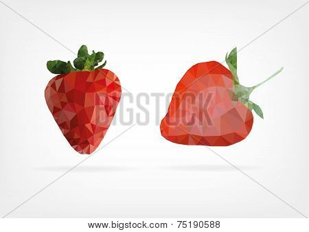 Low Poly Strawberry