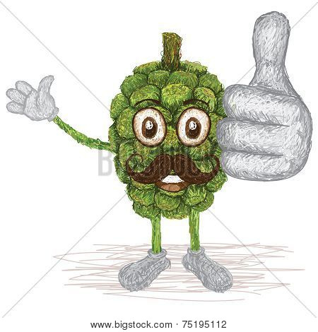 Pandanus Fruit Mustache