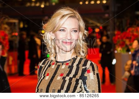 BERLIN, GERMANY - FEBRUARY 13: Cate Blanchett attends the 'Cinderella' premiere during the 65th Berlinale Film Festival at Berlinale Palace on February 13, 2015 in Berlin, Germany.