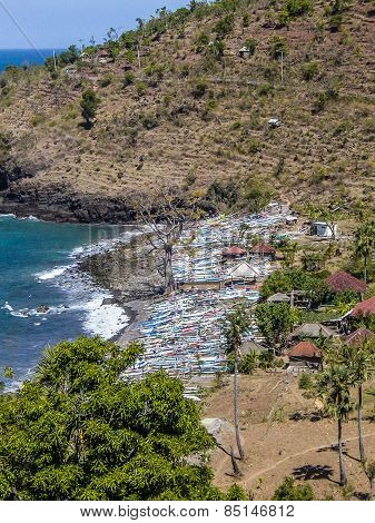 Fishermens Village In Amed, Bali