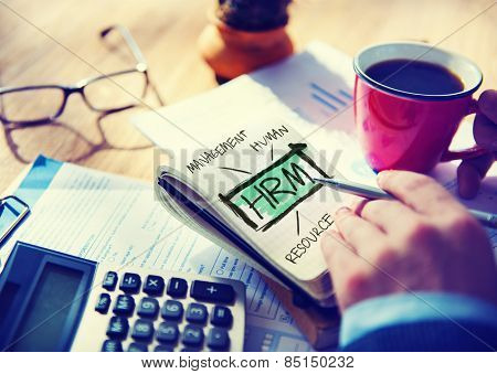 Human Resource Management HRM Strategy Planning Working Concept