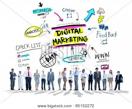 Digital Marketing Branding Strategy Online Media Concept