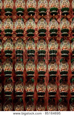 figurines in a temple in Singapore city