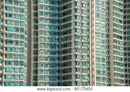 Hign density residential building in Hong Kong