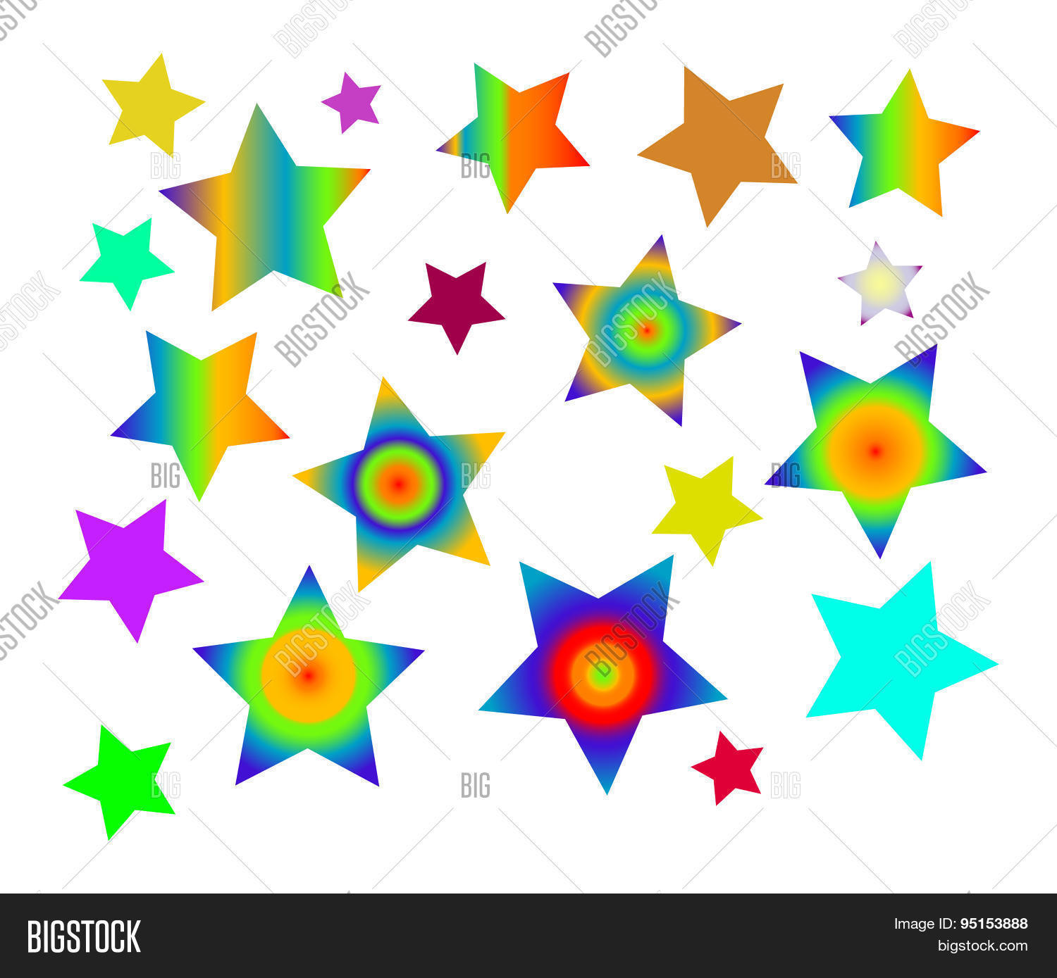 Color Five-point Stars Image & Photo (Free Trial) | Bigstock