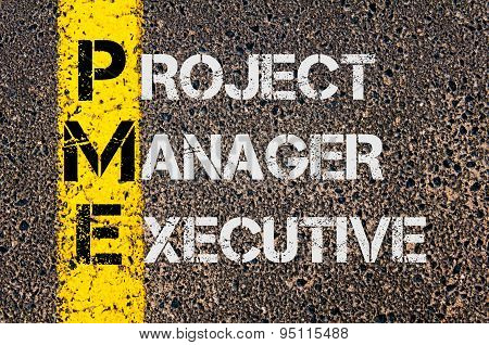 Business Acronym Pme As Project Manager Executive