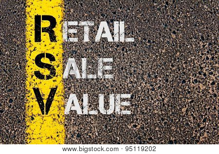 Business Acronym Rsv As Retail Sale Value