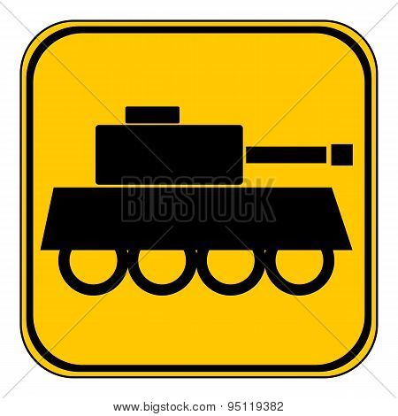 Panzer Symbol Button.