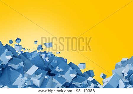Blue And Yellow Cubes