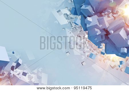 Cubes Explosion Concept