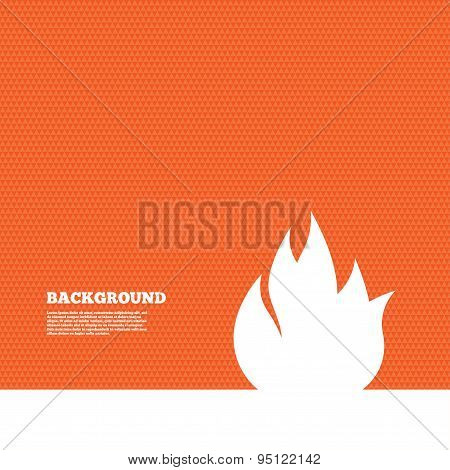 Fire flame sign icon. Fire symbol.
