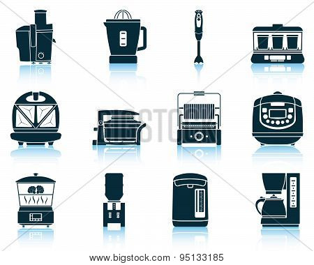 Set Of Kitchen Equipment Icons