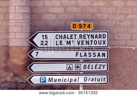 Mont Ventoux Chalet Reynard Road Sign
