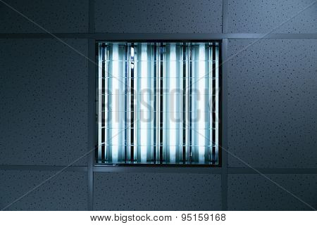 Fluorescent Lights In Office Ceiling