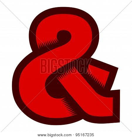 Ampersand vector icon