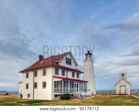 Cove Point Lighthouse On The Chesapeake Bay