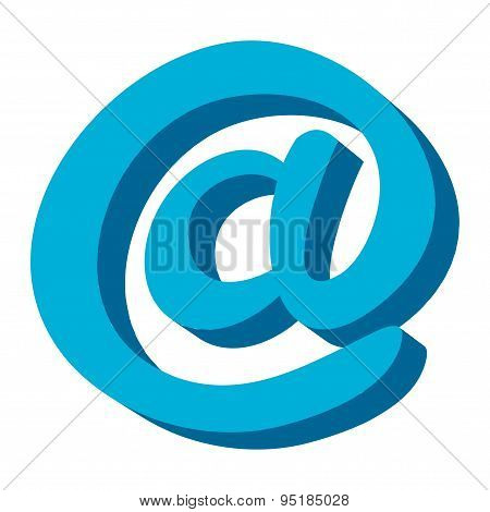 At symbol vector icon