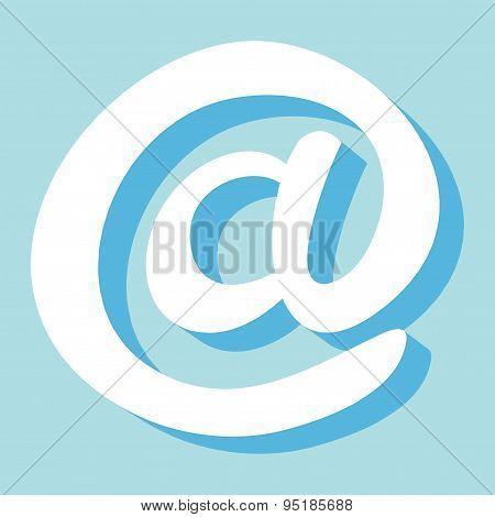At symbol vector icon