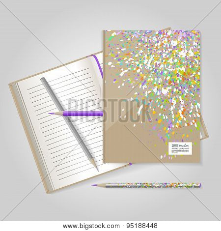 Notebook. Colourful Explosion.