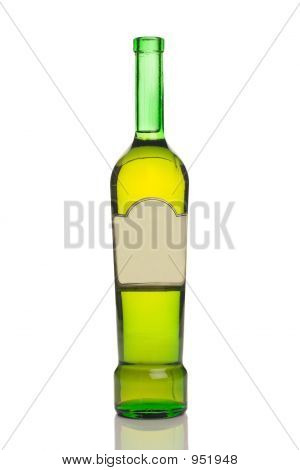 Bottiglia di vino senza etichetta